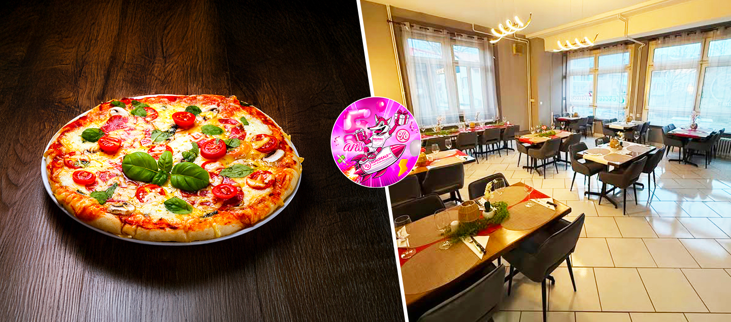 Pizza à la carte au choix avec dessert dès 2 personnes