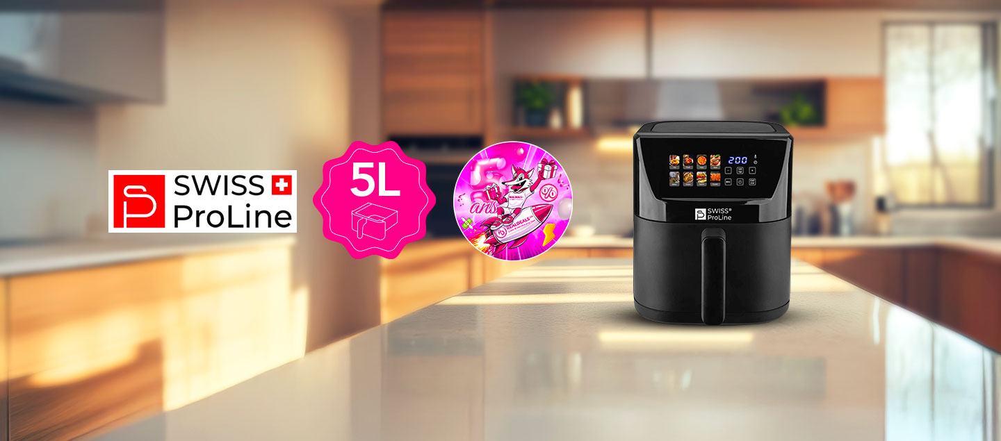 Friteuse à air chaud Air Fryer 5L (sans huile) Swiss ProLine