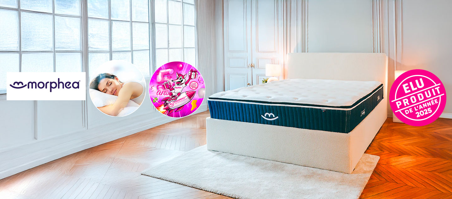 Matelas avec mousse à mémoire de forme - épaisseur 30cm - MORPHEA (Elu produit de l'année)