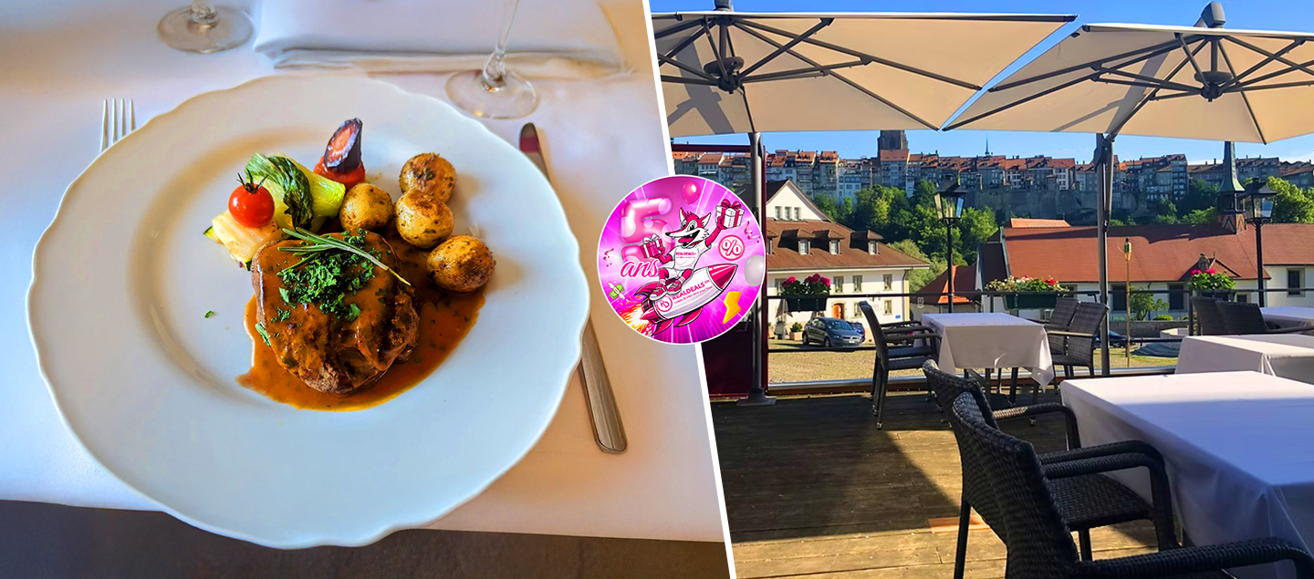 Menu Entrecôte de boeuf avec Entrée au poulpe et Dessert au chocolat pistache dès 2 personnes