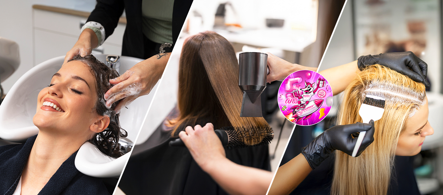 Shampoing, coupe et brushing avec ou sans coloration racine 