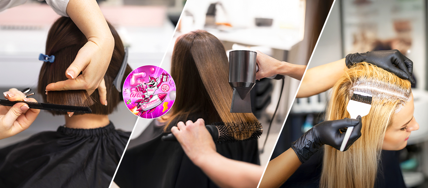 Coupe avec Shampoing et Brushing, avec ou sans Coloration racines
