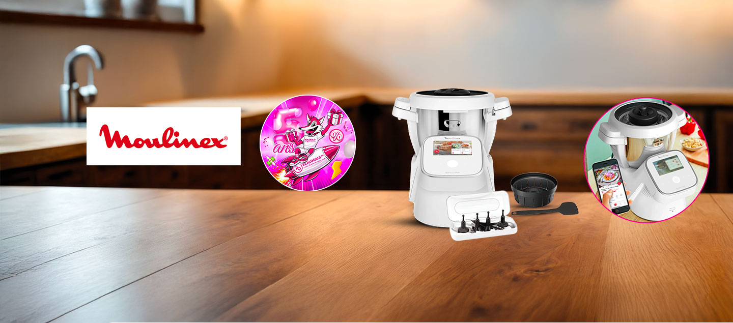 Robot de cuisine connecté avec un écran tactile I-COMPANION MOULINEX