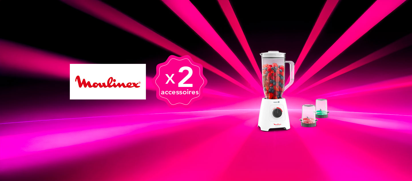 Blender XXL 600W 2 accessoires MOULINEX