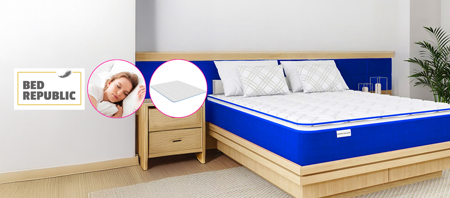 Surmatelas 2en1 à mémoire de forme et effet rafraichissant BEDREPUBLIC