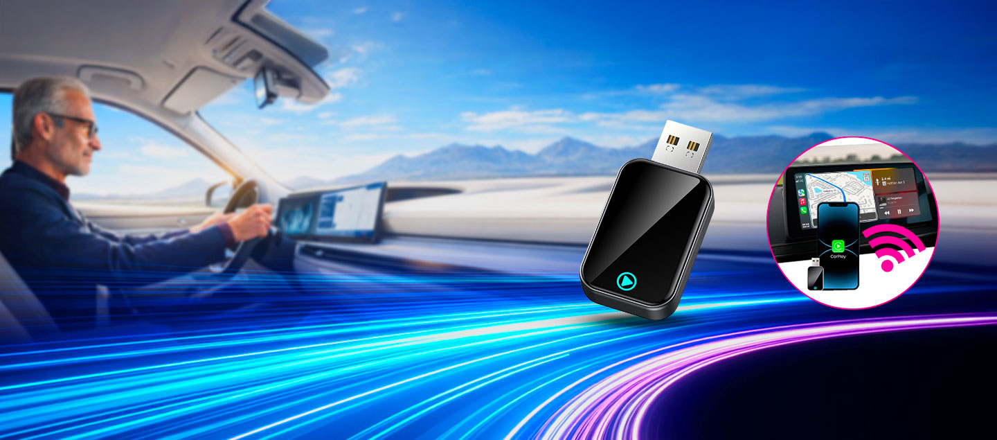 Adaptateur CarPlay sans fil pour voiture