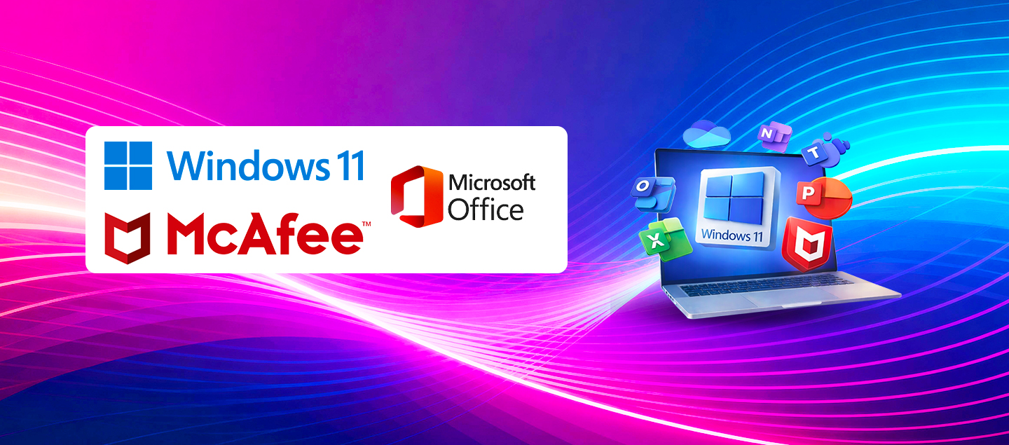 Microsoft Windows, Microsoft Office ou McAfee