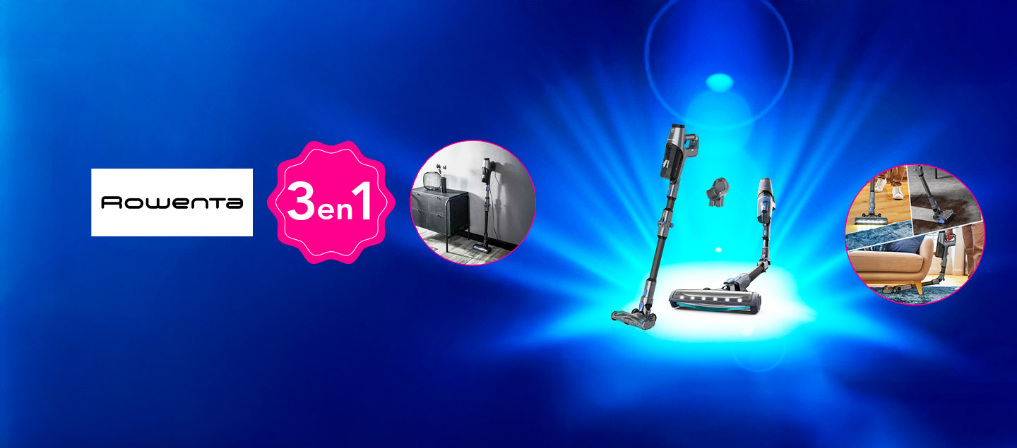 Aspirateur balai sans fil 3en1 ROWENTA