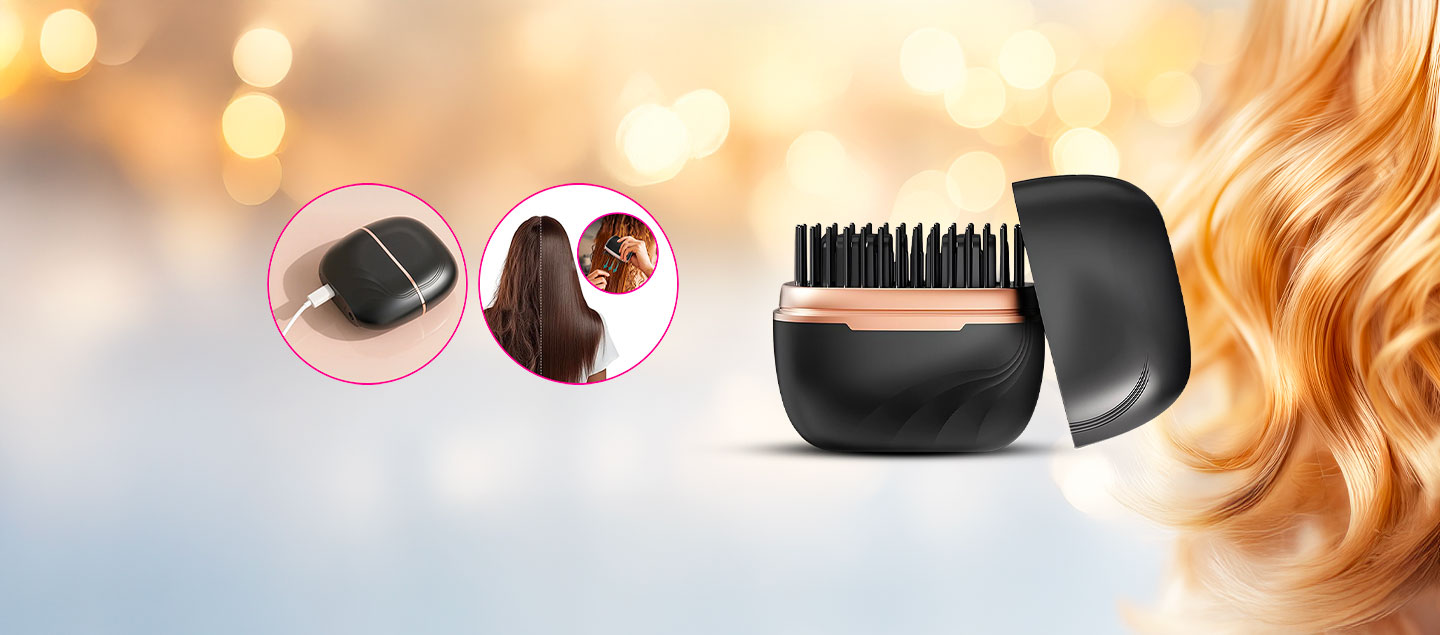 Mini lisseur de poche rechargeable portable et pratique