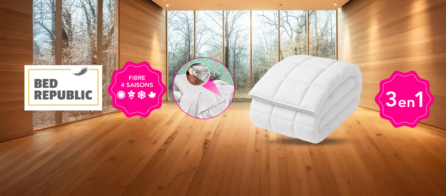 Duvet 4 saisons 3en1 séparable et modulable BED REPUBLIC