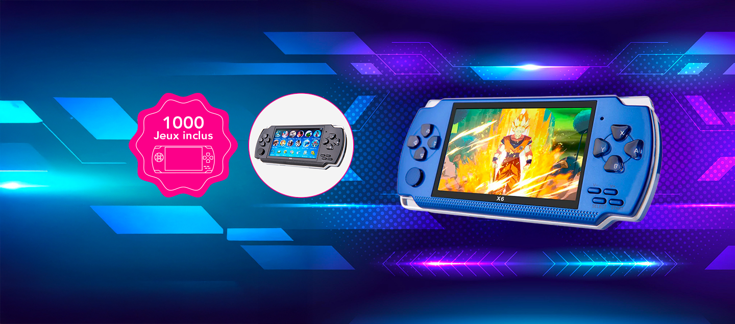 Console de jeux rétro (1000 jeux inclus)