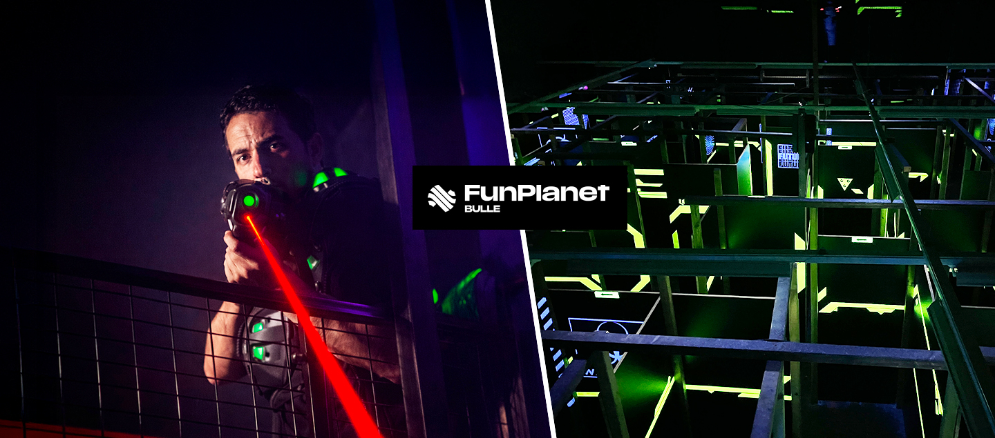 2 parties de Laser Game au FunPlanet de Bulle pour 1 à 4 personnes