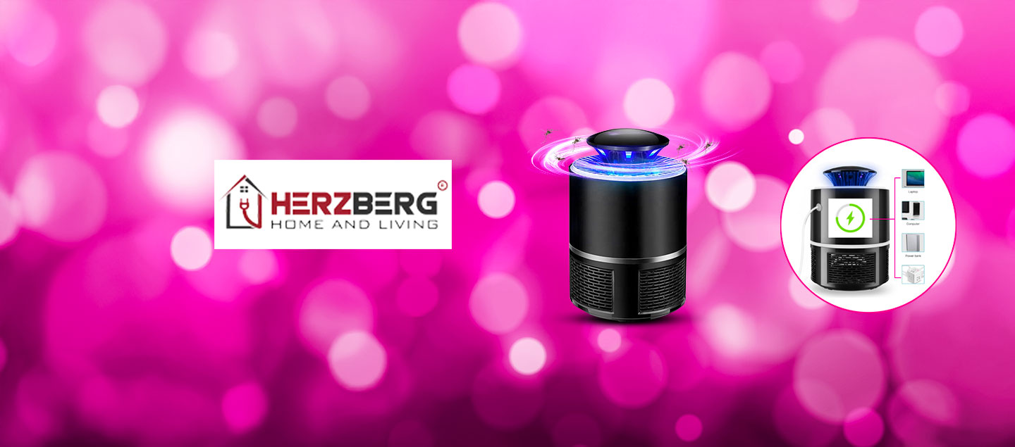 Lampe UV anti moustiques rechargeable et pratique HERZBERG