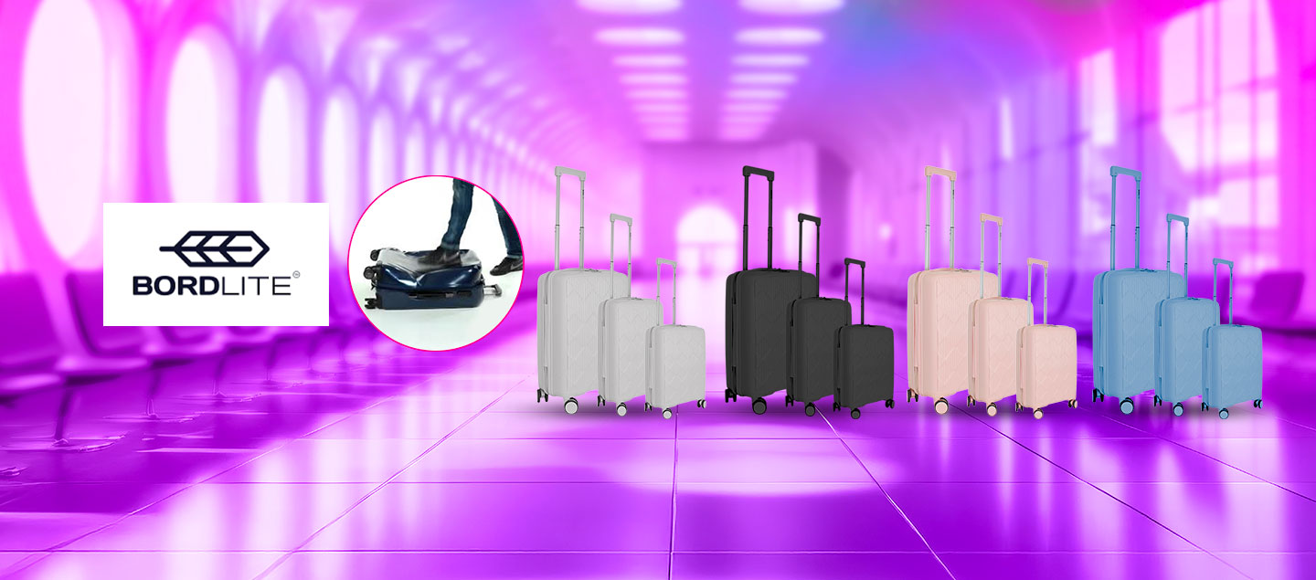 Set de 3 valises 2.0 (flexibles - légères - solide) BORDLITE