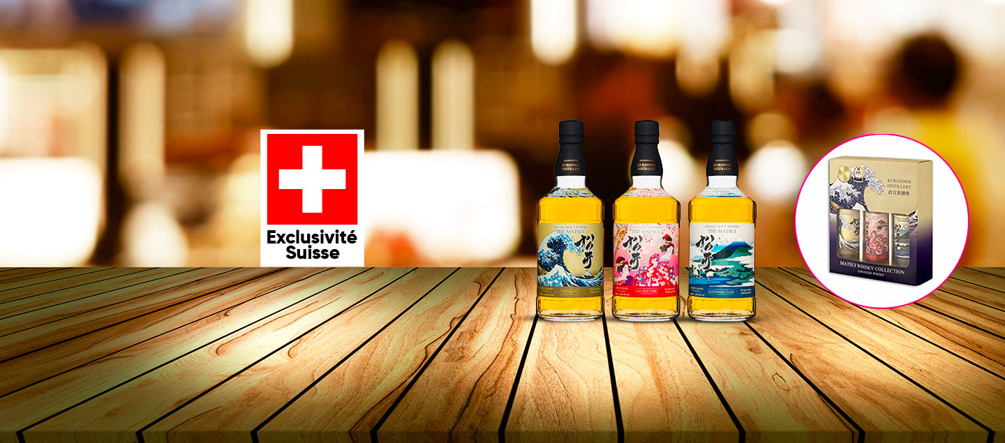 Coffret découverte de 3 whiskies japonais MATSUI