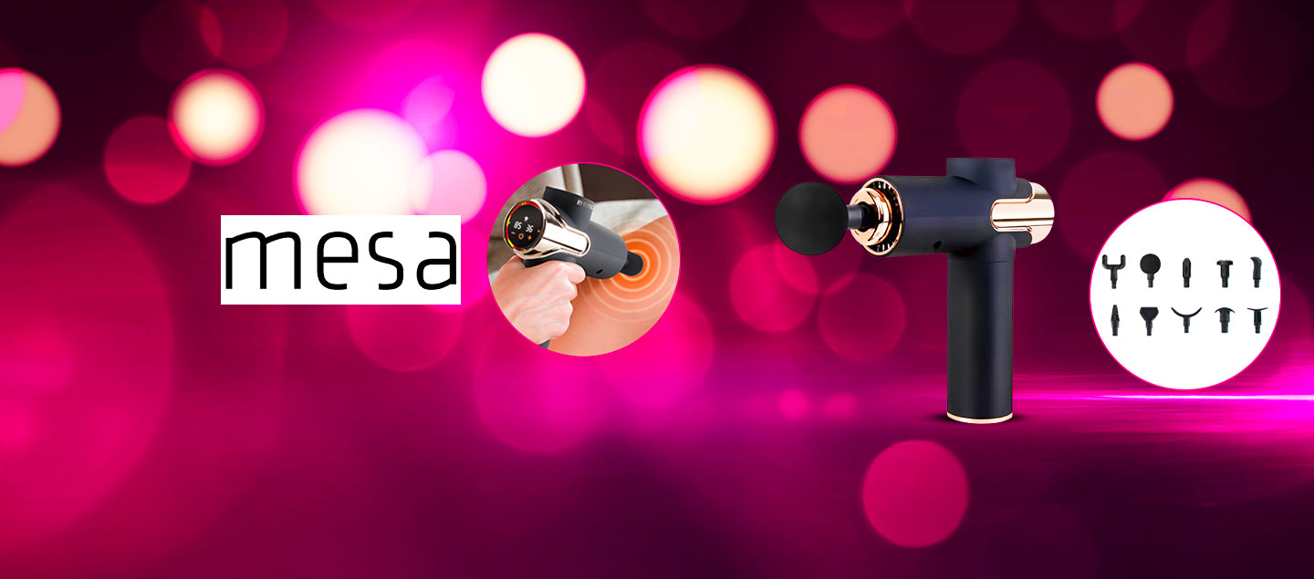 Pistolet de massage MESA (10 têtes de massage inclus)
