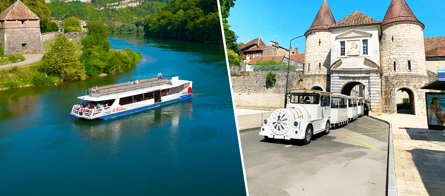 Croisière Promenade et Visite en Petit Train à la découverte de Besançon 