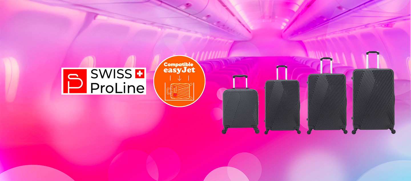 Set de 4 valises dont une compatible EasyJet (45cm) Swiss ProLine