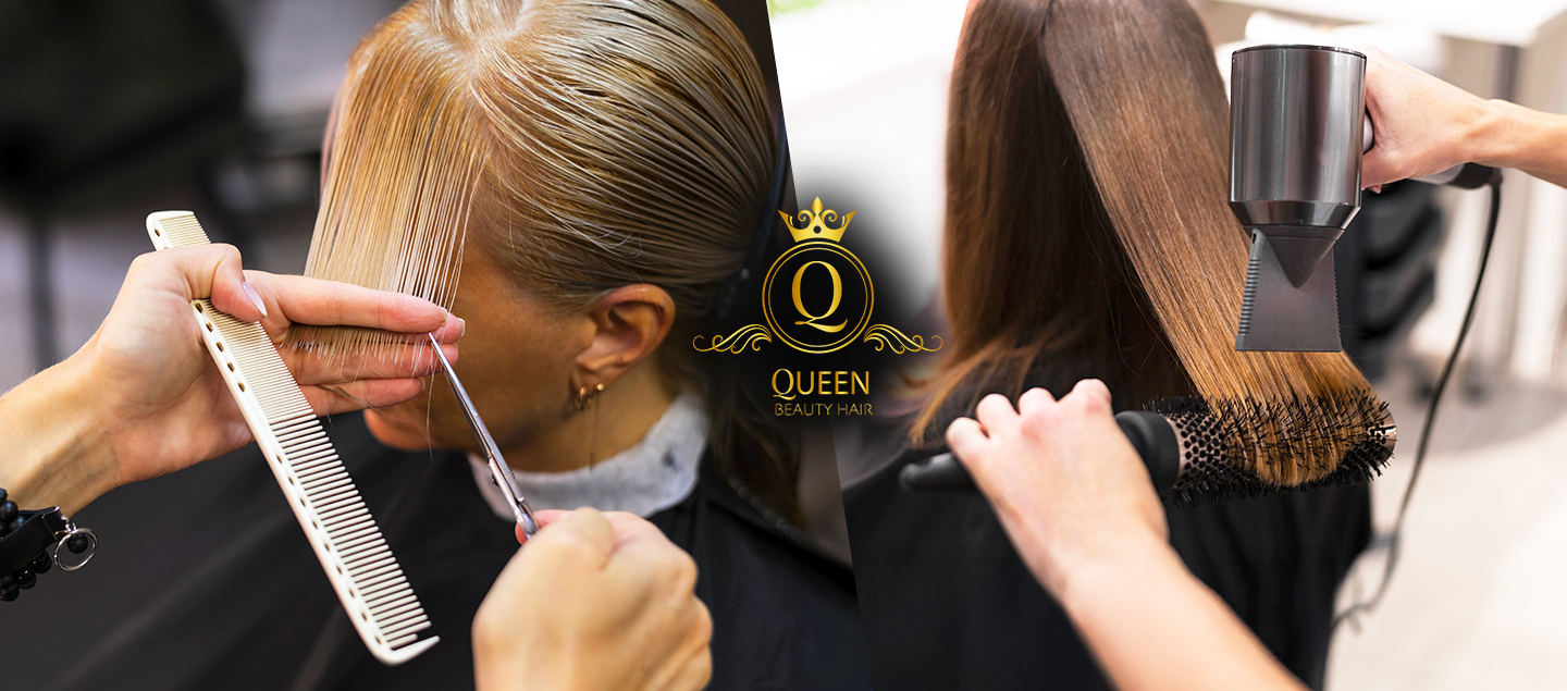 Coupe avec Shampoing, Soin et Brushing sur cheveux courts à mi-longs