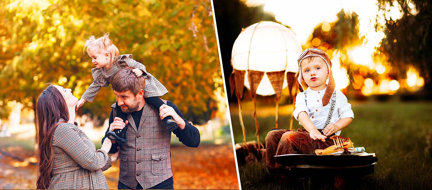 Shooting Photo Professionnel en extérieur avec photos retouchées en HD (bébés, familles, parents-enfants ou amis)