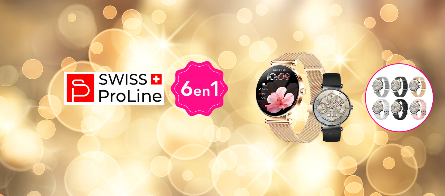 Montre connectée luxe 6en1 Swiss ProLine