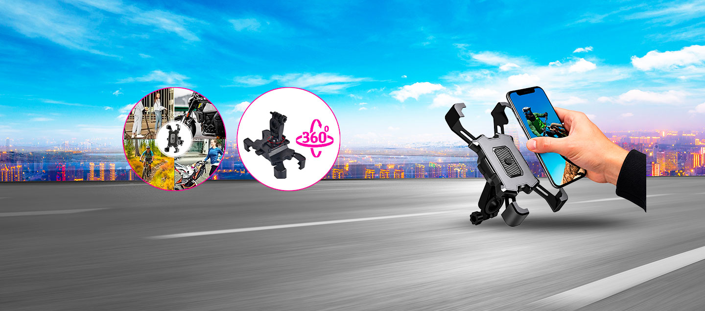 Support smartphone pratique pour vélos, motos, trottinettes MONSIEUR TRIPORTEUR