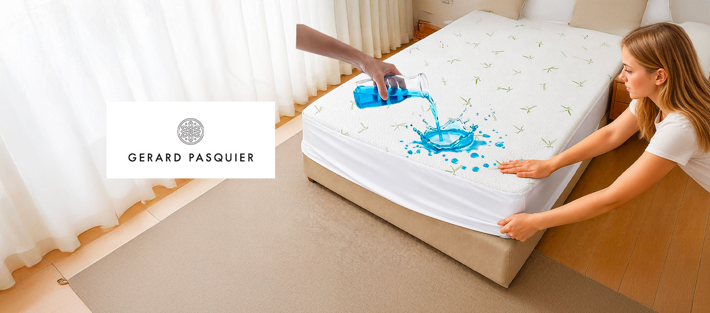 Protège matelas imperméable avec mousse en bambou GERARD PASQUIER