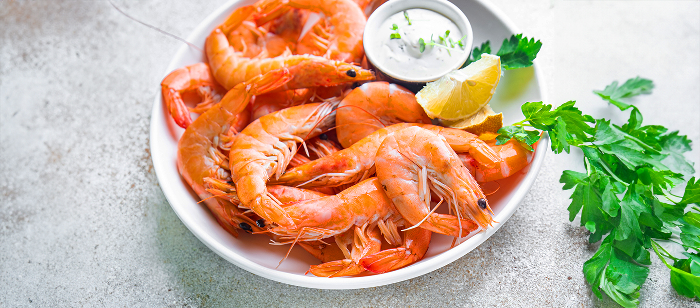 Menu Gambas avec entrée et dessert dès 2 personnes