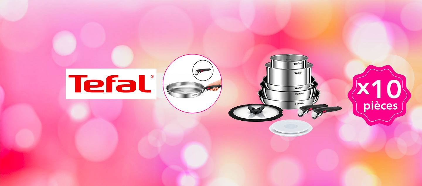 Batterie de cuisine 10 pièces tous feux dont Induction TEFAL