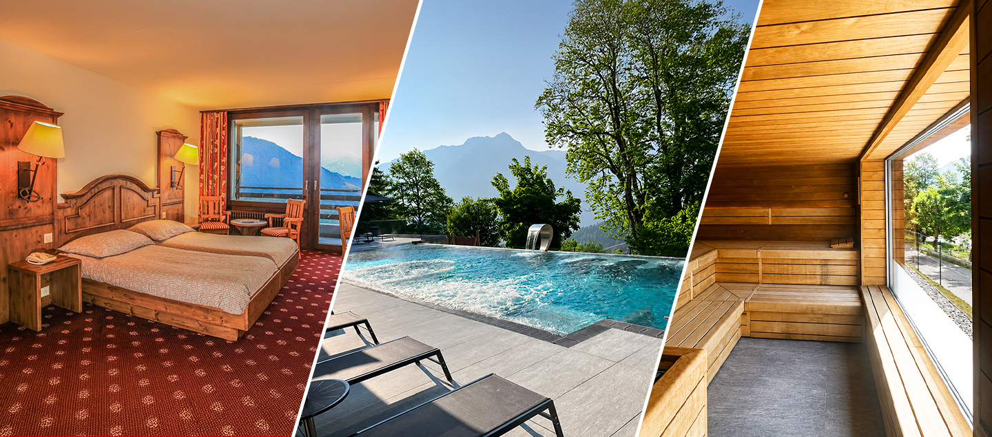 Séjour détente à Leysin avec accès au Spa et aux bains, avec ou sans Petit-déjeuner pour 2 personnes