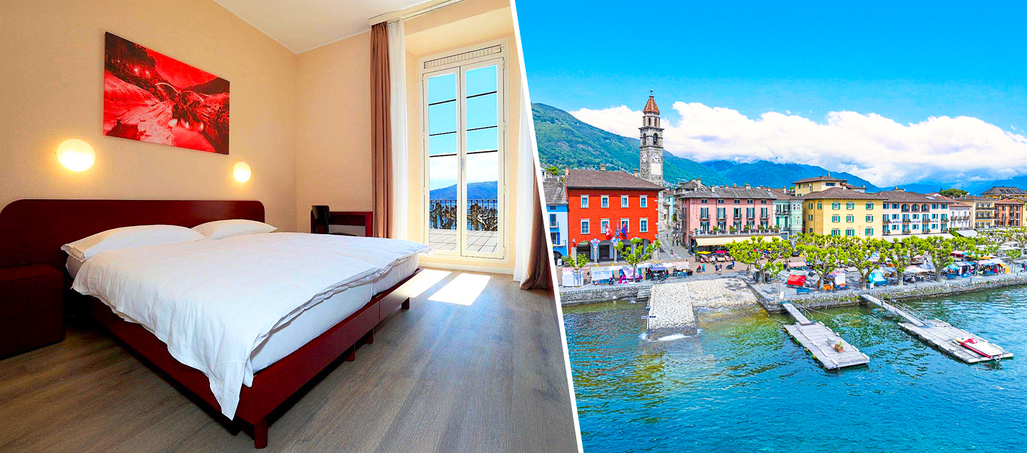 Séjour au bord du lac d'Ascona avec/sans Petit-déjeuner pour 2 personnes 