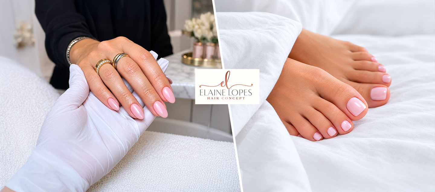 Manucure ou pédicure brésilienne avec Pose de vernis semi-permanent ou Pose de gel ou acrylique avec chablons