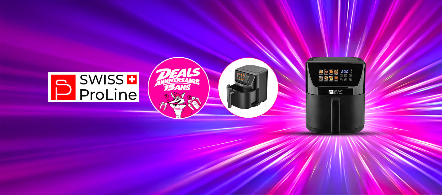 Friteuse à air chaud Air Fryer 5L (sans huile) Swiss ProLine