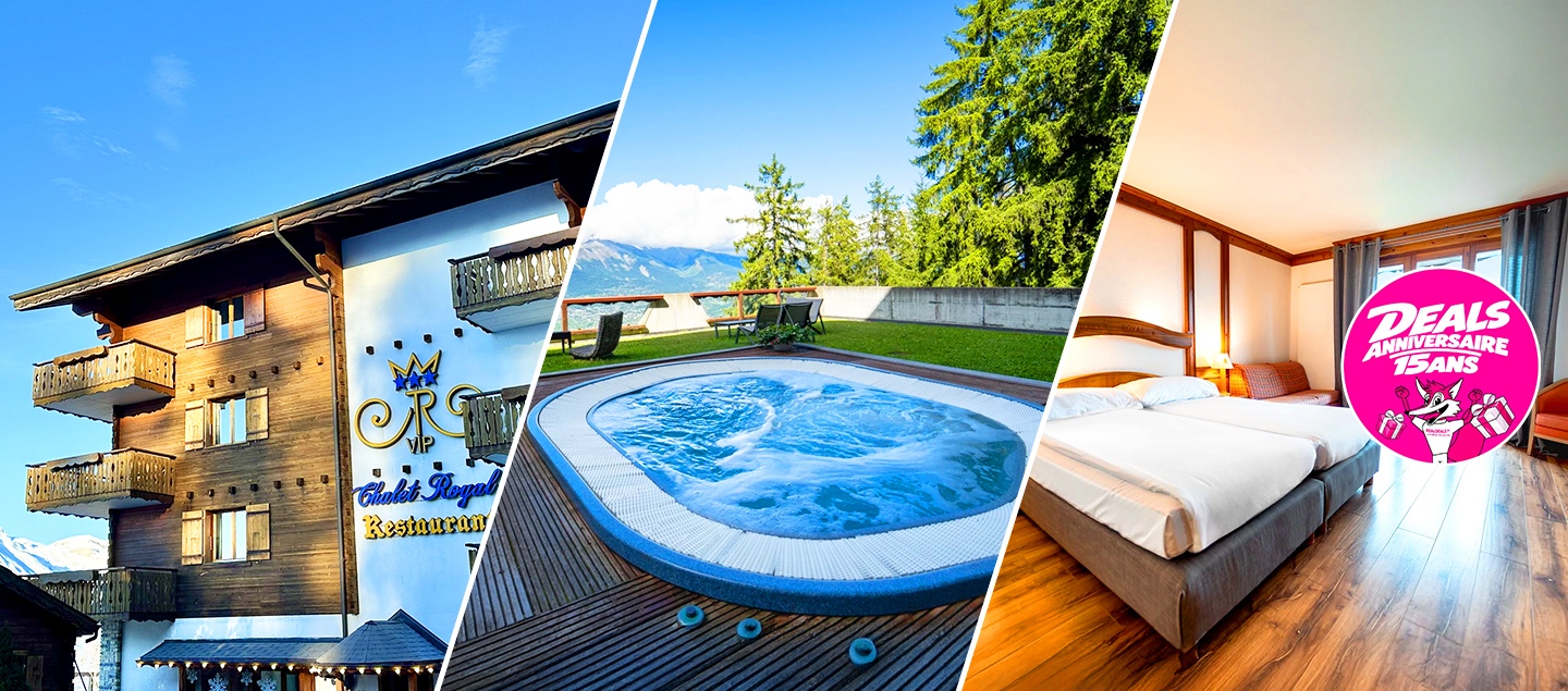 Séjour au Chalet Royal*** à Veysonnaz avec Petit déjeuner et Menu 3 plats et/ou accès Spa (selon formule) pour 2 personnes