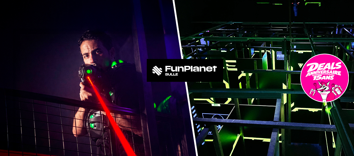 2 parties de Laser Game au FunPlanet de Bulle pour 1 à 4 personnes
