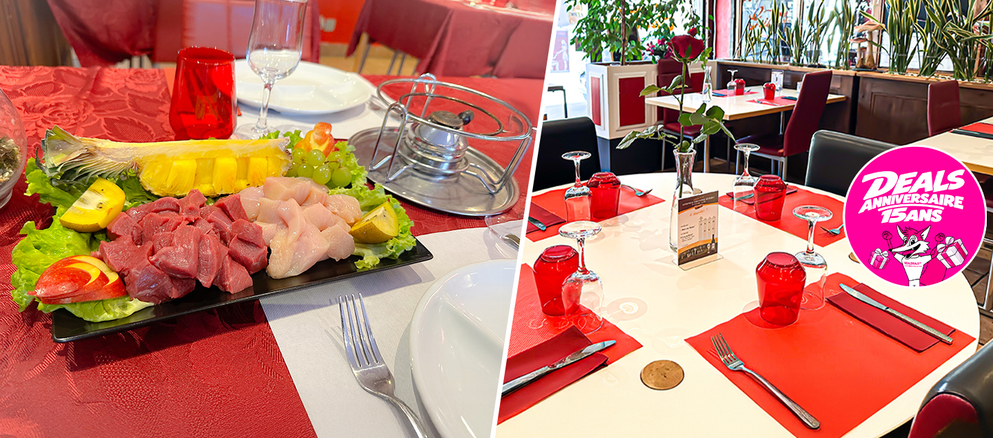 Menu Fondue Chasse avec entrée, dessert et Verre de bienvenue dès 2 personnes