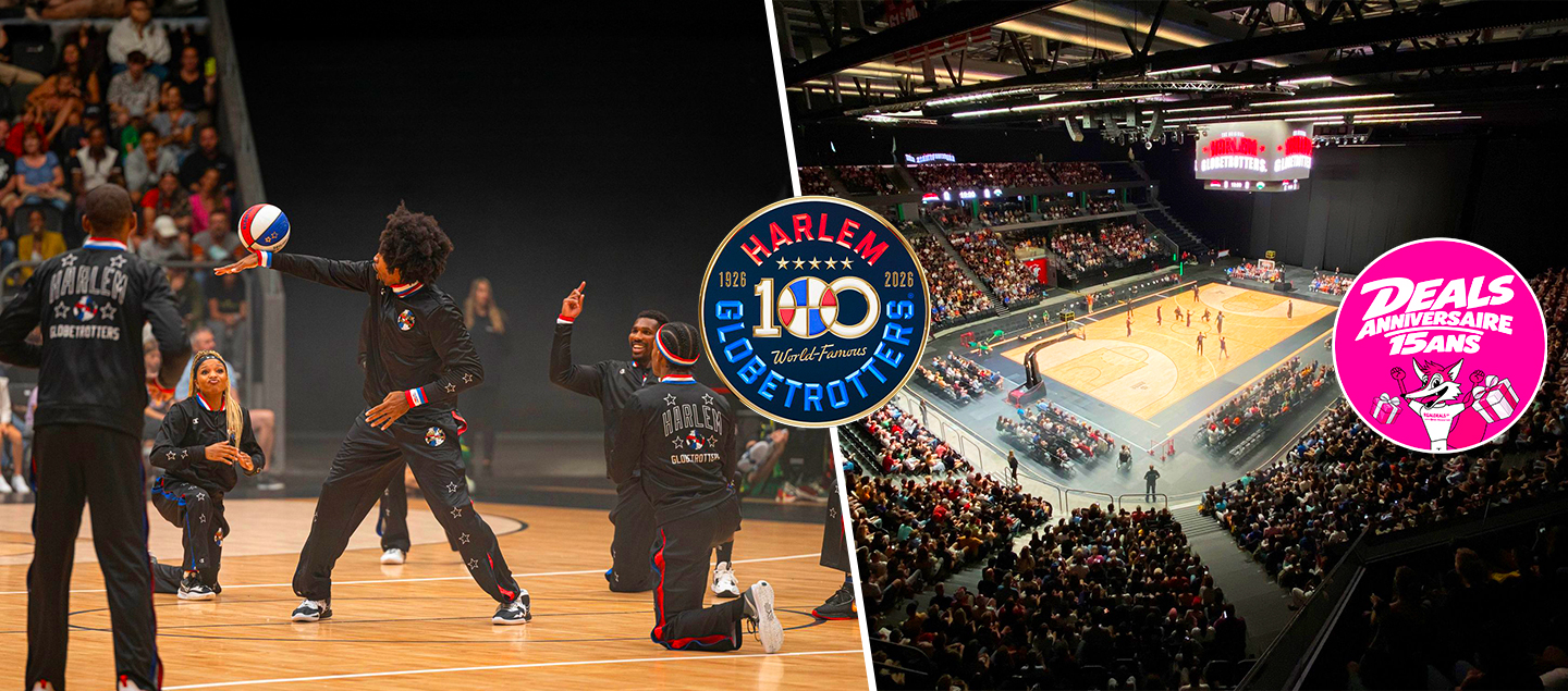 Harlem Globetrotters x Realdeals.ch - Ticket en Loge Premium pour le match du Centenaire à la Vaudoise aréna (Samedi 10 octobre 2026)