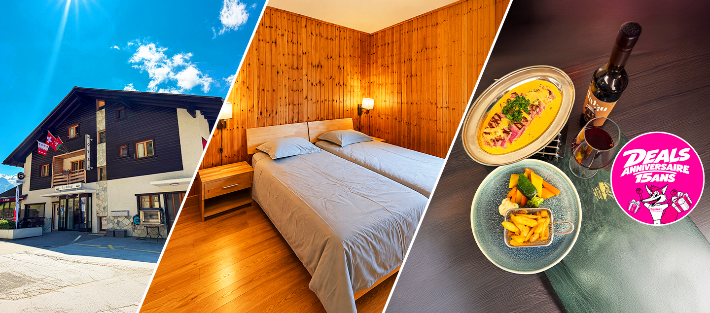 Escapade au cœur du Val d'Anniviers : Nuitée en chambre double avec Petit-déjeuner pour 2 personnes avec ou sans Repas (selon formule)
