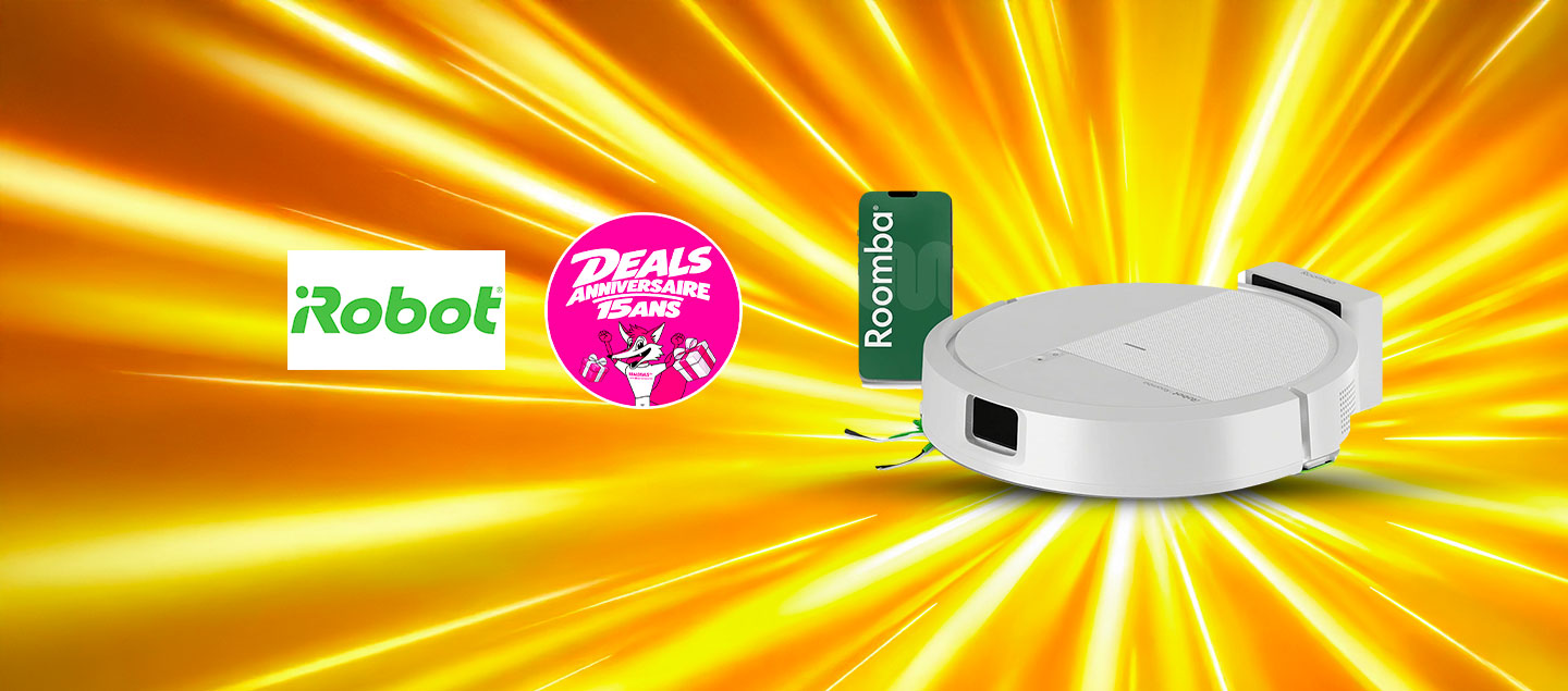 Aspirateur robot connecté 2en1 (aspirateur et laveur) IROBOT