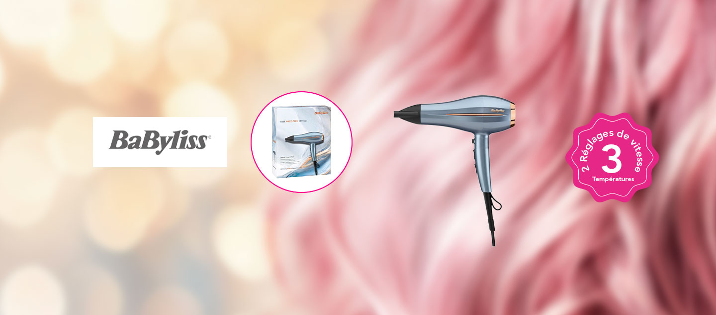 Sèche-cheveux puissant 2200W Babyliss