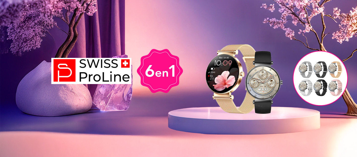 Montre connectée luxe 6en1 Swiss ProLine