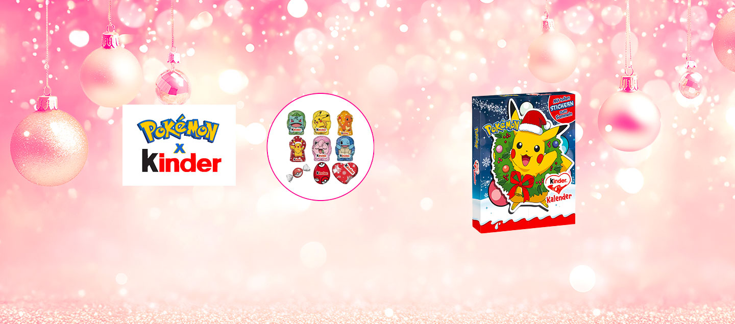 Calendrier de l'Avent Pokemon x Kinder