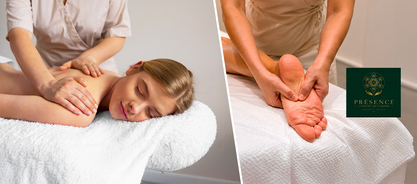 Massage au choix Classique ou Réflexologie de 60 minutes