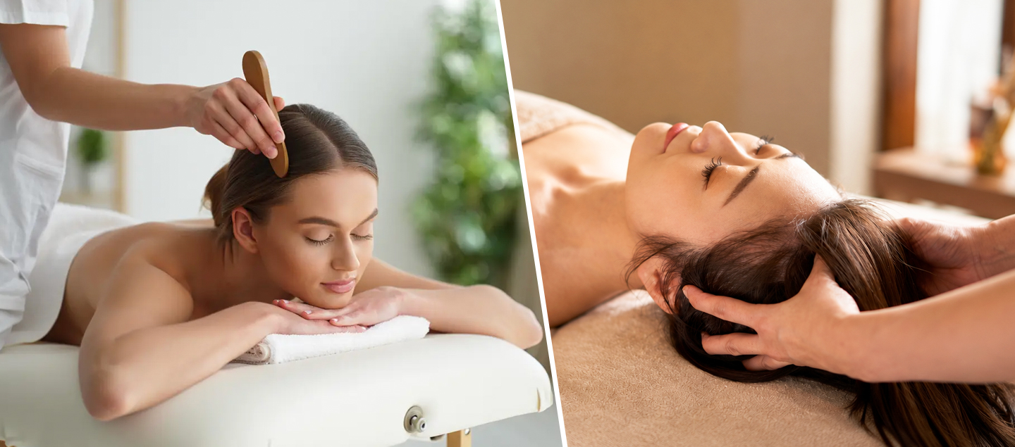 Massage tête, nuque et épaule inspiré du Dien Chan de 60 min 