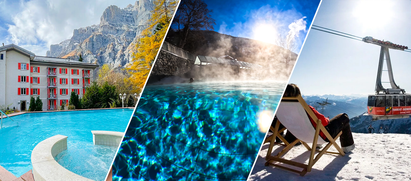 Séjour relaxant à Loèche-les-Bains avec accès au Spa, Petit déjeuner et Téléphérique de la Gemmi pour 2 personnes
