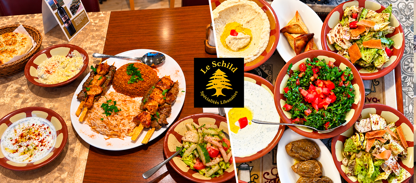 Menu complet Libanais au choix (viande ou végétarien) dès 2 personnes