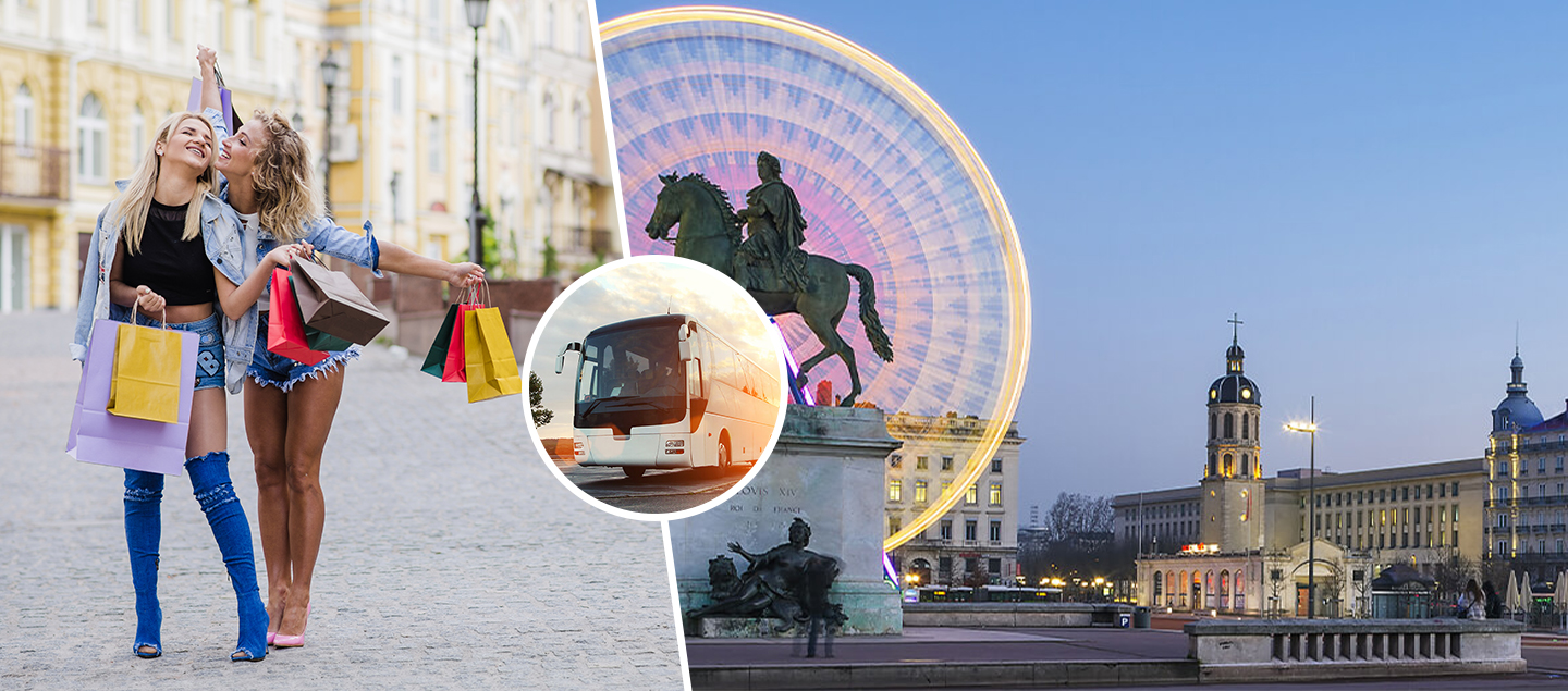 Journée Shopping à Lyon avec voyage en bus (départ GE, VD ou VS)
