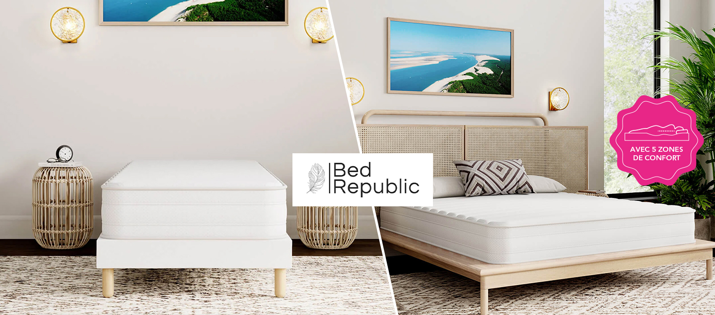 Matelas Uno avec 5 zones de confort BED REPUBLIC
