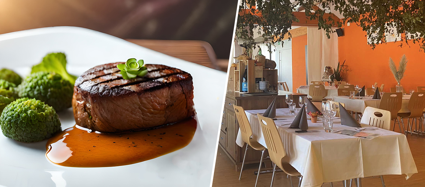 Menu Chasse Médaillon de Chevreuil avec entrée et dessert dès 2 personnes