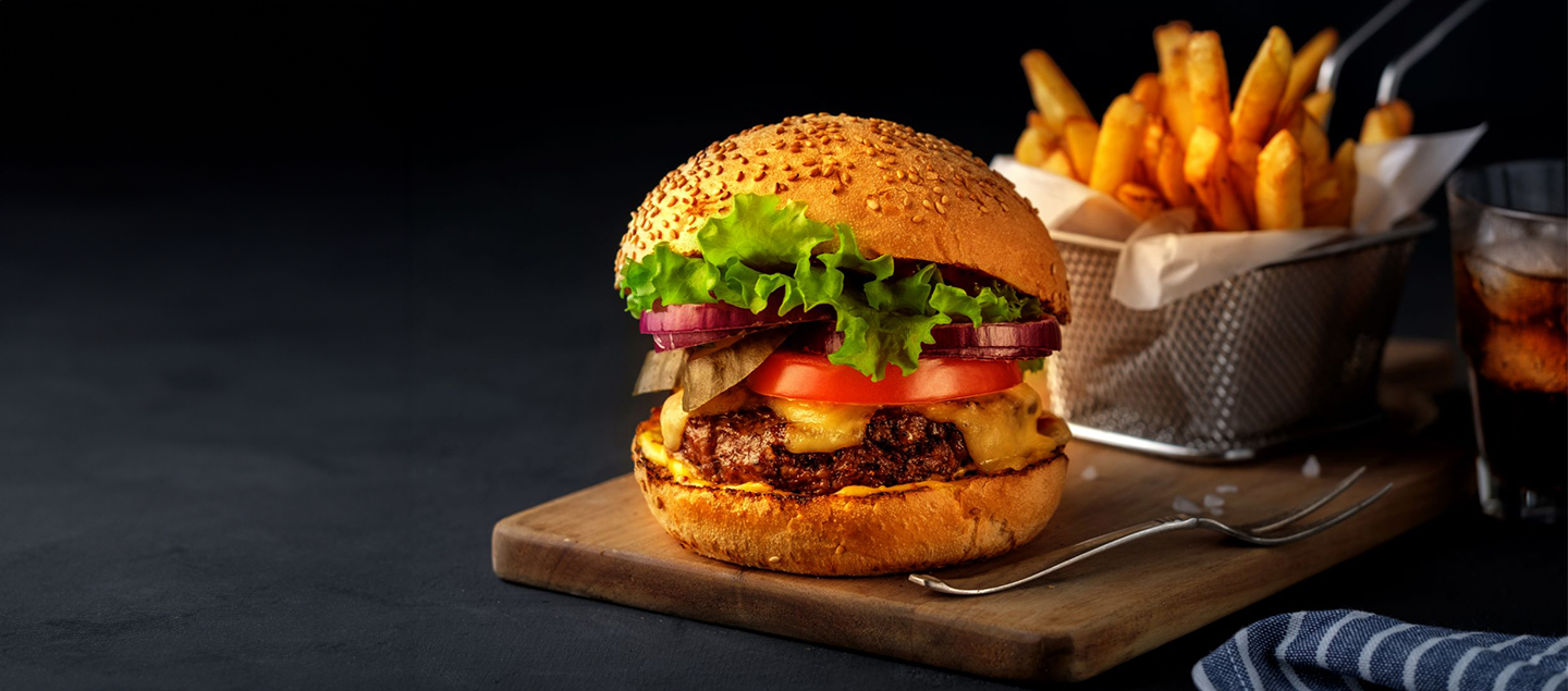 Menu Hamburger avec entrée et dessert dès 2 personnes